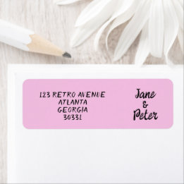 Etiquetas de Endereço de Retorno de Casamento List