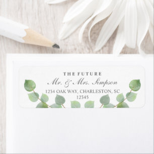 Etiquetas de Endereço de Retorno de Glitter Doura