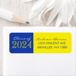 Etiquetas de endereço de retorno de gradação amare