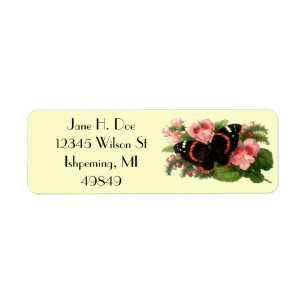 Etiquetas de Endereço de Retorno de Jardim de Ervi