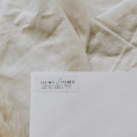 Etiquetas de Endereço de Retorno Elegante Moderno<br><div class="desc">Esta é uma etiqueta de endereço de retorno minimalista moderna com um layout simples e elegante. Edite todas as cores de texto e fonte e fundo. // Para itens correspondentes, visite a coleção "ASPEN" na loja Sinceramente by Nicole Zazzle. * Se você gosta deste design, mas não o vê disponível...</div>