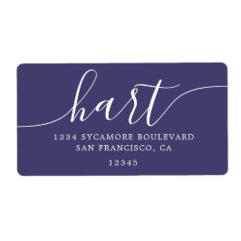 Etiquetas de Endereço de Retorno Família Azul Mari