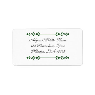 Etiquetas de Endereço de Retorno Floral Personaliz
