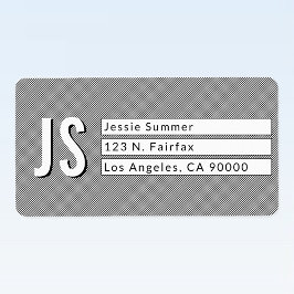 Etiquetas de Endereço de Retorno legal em Black e 