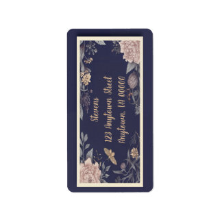 Etiquetas de Endereço de Retorno para Moth, Rose &