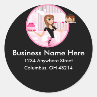 Etiquetas de endereço de retorno para padeiro/pada