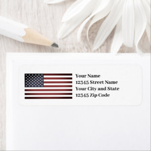 Etiquetas de endereço de retorno personalizado do 