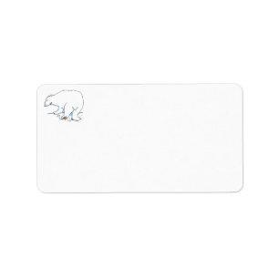 Etiquetas de endereço de Urso Polar