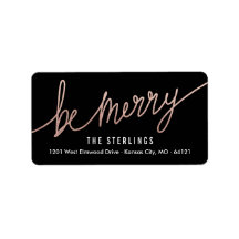 Etiquetas de endereço de volta de Natal de folha d