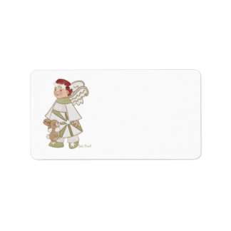 Etiquetas de endereço do Angel Boy e do Bunny