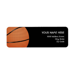 Etiquetas de endereço do basquetebol