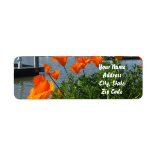 Etiquetas de endereço do California Poppies