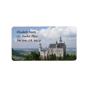 Etiquetas de Endereço do Castelo de Fairytale