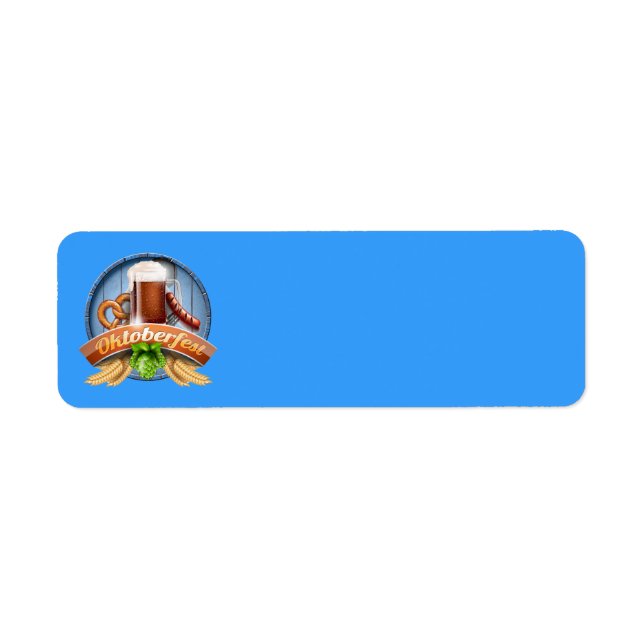 Etiquetas de Endereço do Oktoberfest (Frente)