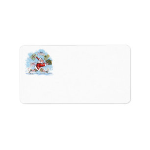 Etiquetas de endereço do Papai Noel Despreparado