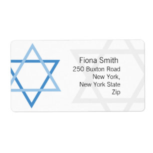 Etiquetas de endereço do remetente de Mitzvah do