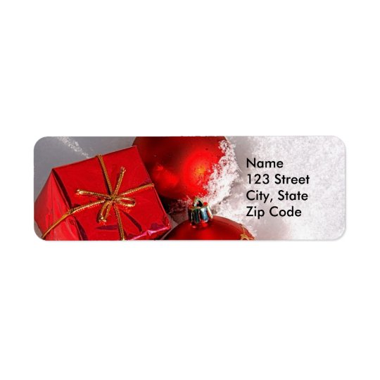Etiquetas de endereço do remetente do Natal ou Tag