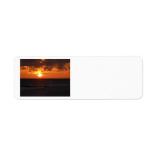 Etiquetas de endereço do remetente do por do sol