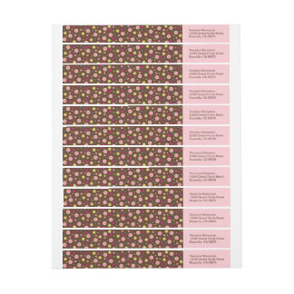 Etiquetas de endereço do remetente do Wraparound