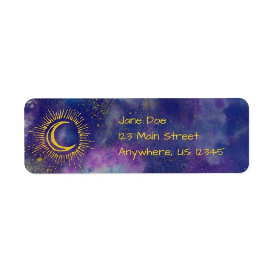 Etiquetas de endereço e-mail da "lua" (Ouro-Etc.)