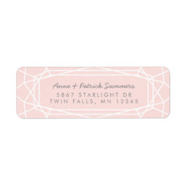 Etiquetas de Endereço Moderno de Retorno Gem Chic