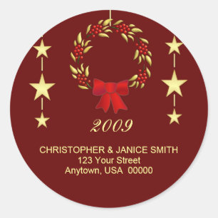 Etiquetas de endereço personalizadas do Natal