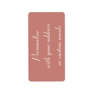 Etiquetas de Endereço Personalizadas do Rosa Cinna