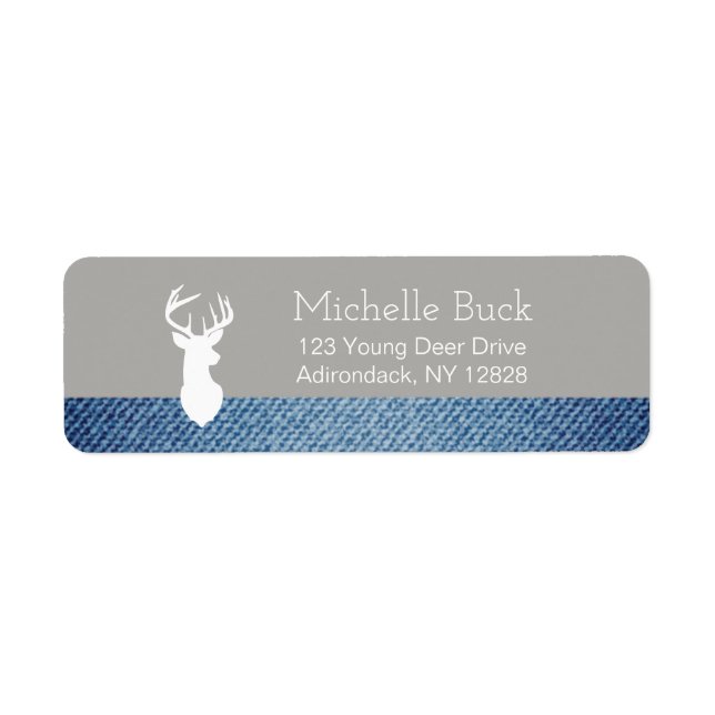 Etiquetas de Endereço Personalizadas do White Deer (Frente)