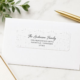 Etiquetas de Endereço Personalizadas Minimalistas