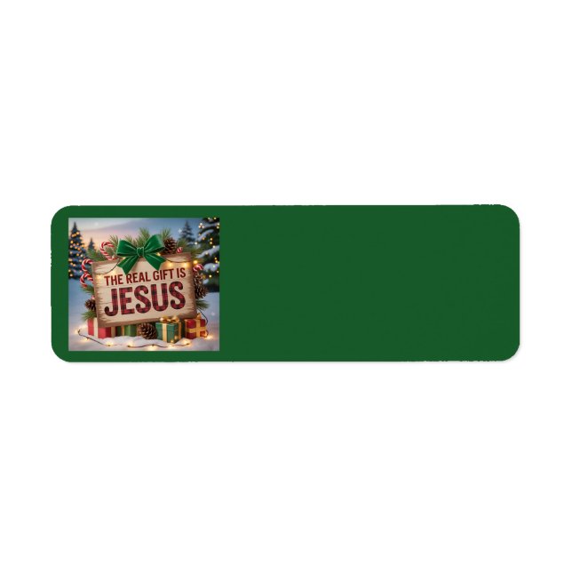 Etiquetas de Endereço Presente Real Jesus (Frente)