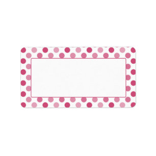 Etiquetas de endereço vazio cor-de-rosa das