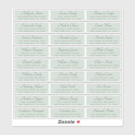 Etiquetas de Endereços de Convidado para Caligrafi