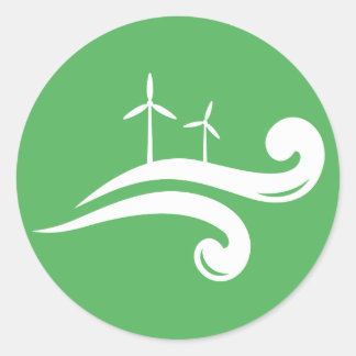 Etiquetas de energia eólica verde alternativo