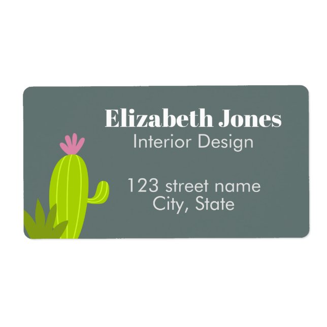 Etiquetas de Entrega Cactus (Frente)