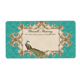 Etiquetas de Entrega - Peacock e Etchings de Vinta