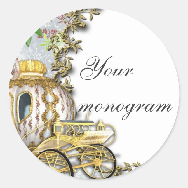 Etiquetas de Envelope de Casamento de Carruagem da (Frente)
