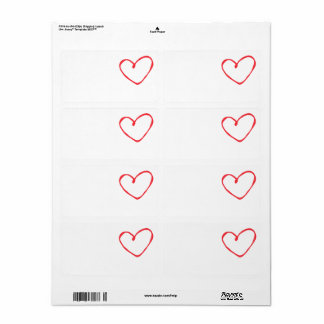 Etiquetas de Envio Coração de Amor