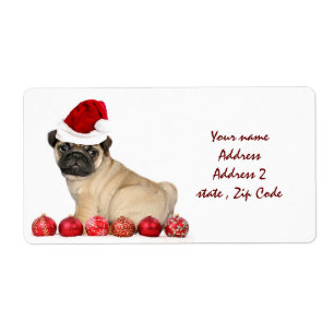 Etiquetas de envio de cachorros de Natal