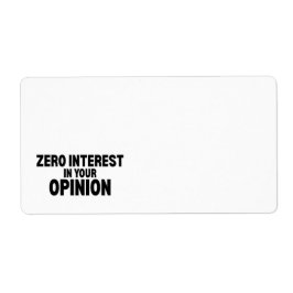 Etiquetas de Envio Sem Interesse na Sua Opinião
