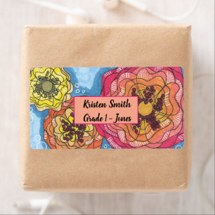 Etiquetas de Escola Floral Personalizadas