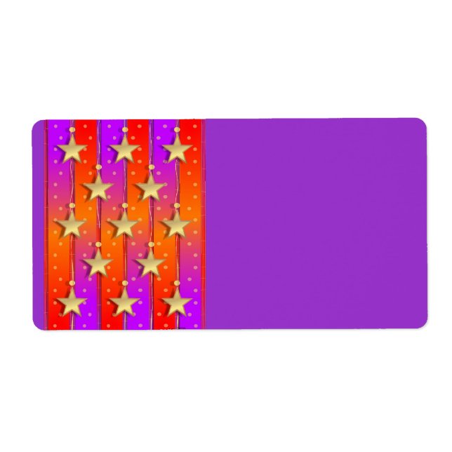 Etiquetas de estrelas e fitas (Frente)