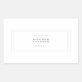 Etiquetas de etiquetas de limpeza da cozinha