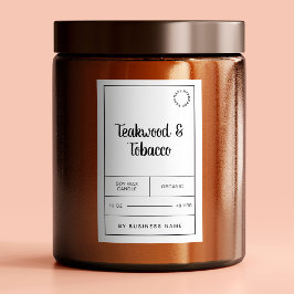 Etiquetas de etiquetas de produto para as velas pr