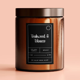 Etiquetas de etiquetas de produto para as velas pr