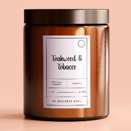 Etiquetas de etiquetas de produto para as velas pr