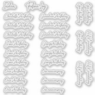 Etiquetas de evento personalizadas BuJo - Med - tr