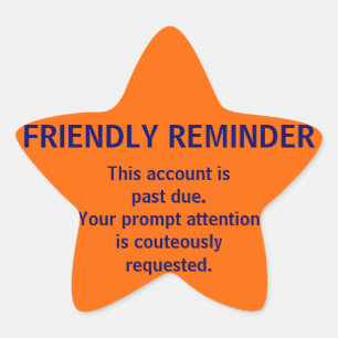 Etiquetas de faturamento AMIGÁVEIS do LEMBRETE