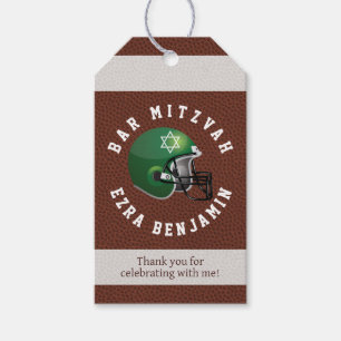 Etiquetas de Favor Bar Mitzvah de Futebol American
