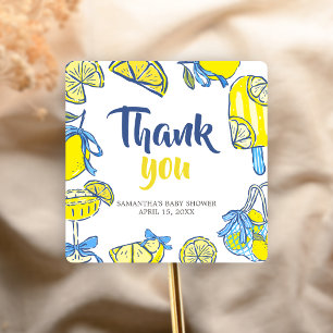 Etiquetas de Favor Ciao Baby Lemon Baby Shower