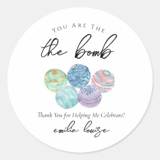 Etiquetas de Favor da Bomba Bath